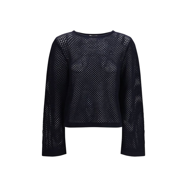 Allude Blue Wool Sweatshirt