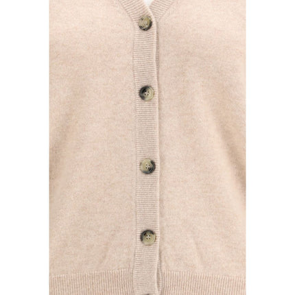Allude Beige Cashmere Cardigan