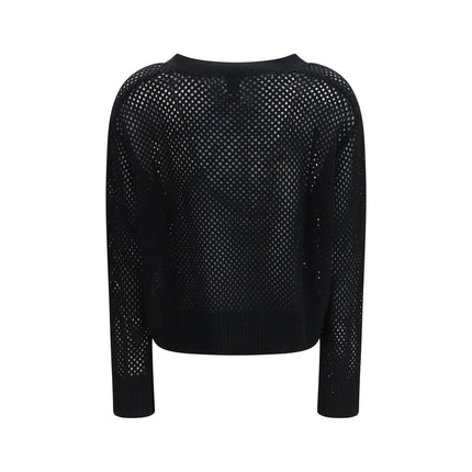 Allude Black Wool Cardigan