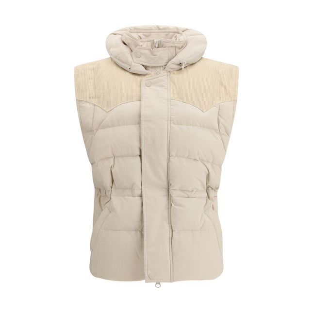 Marant Etoile Beige Polyamide Sleeveless Jacket