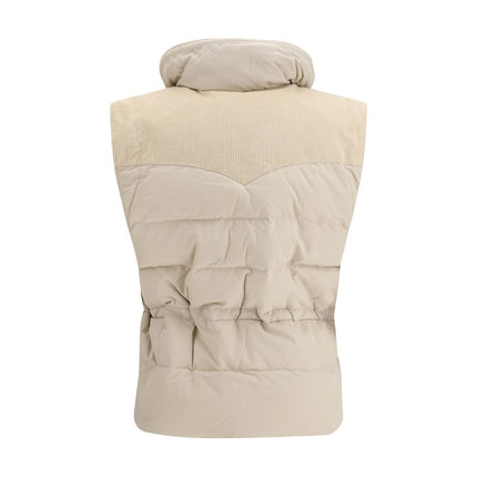 Marant Etoile Beige Polyamide Sleeveless Jacket