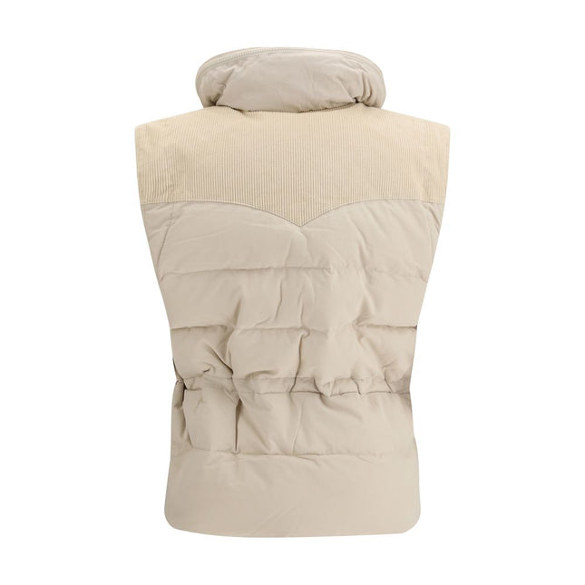 Marant Etoile Beige Polyamide Sleeveless Jacket