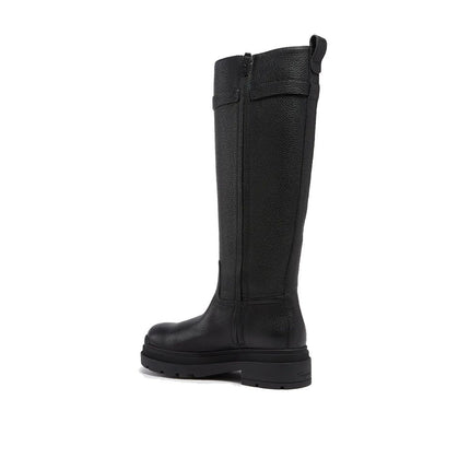 Salvatore Ferragamo Black Calfskin Over The Knee