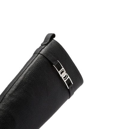 Salvatore Ferragamo Black Calfskin Over The Knee