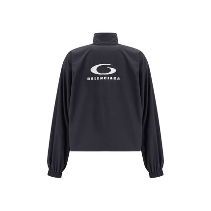 Balenciaga Black Polyester Shell Jacket