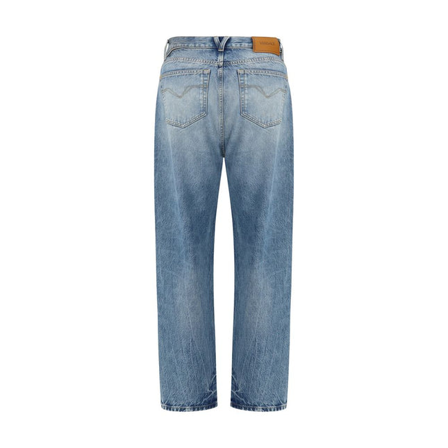 Versace Blue Cotton Jeans Denim