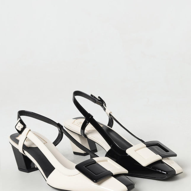 Roger Vivier Black Leather High Heel Pumps