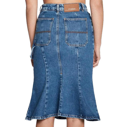 PINKO Blue Denim Skirt