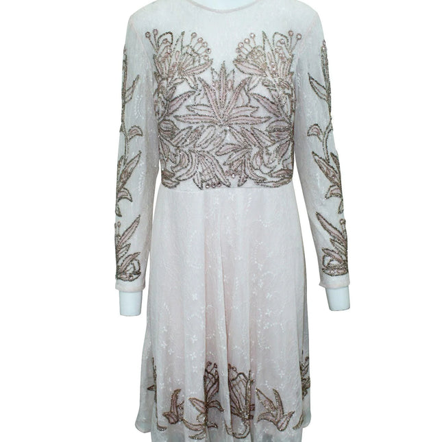 Aidan Mattox Multicolor Silk Cocktail Dress