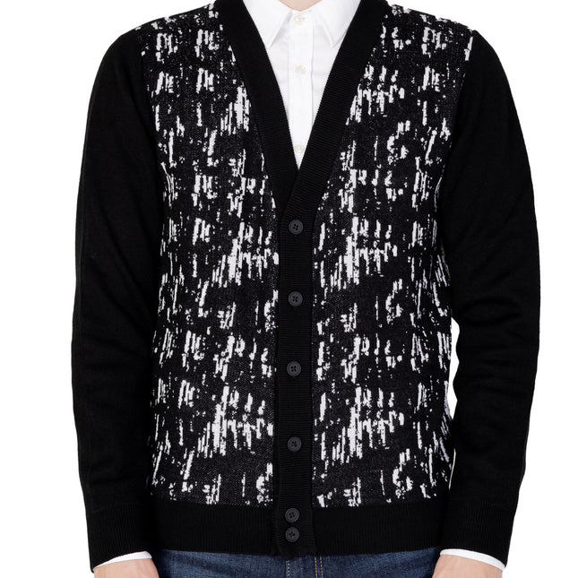 Antony Morato Black Wool Cardigan