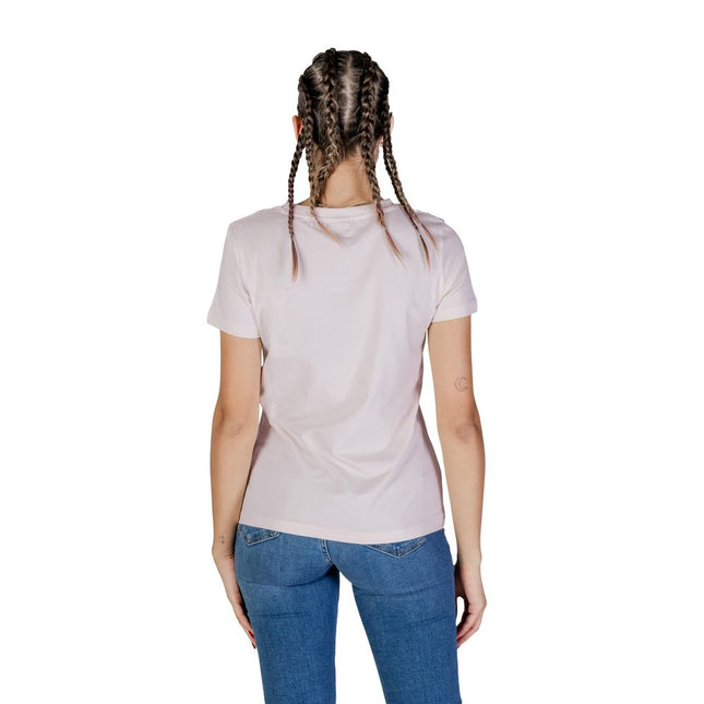 Guess Active Pink Cotton T-Shirt