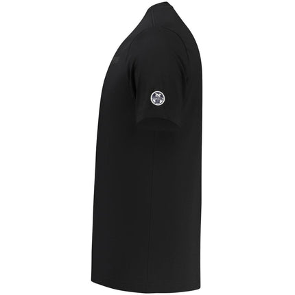North Sails Black Cotton Men T-Shirt
