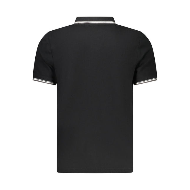 North Sails Black Cotton Men Polo