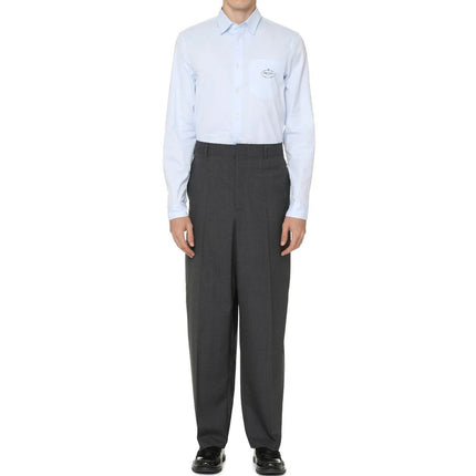 Prada Blue Cotton Dress Shirt