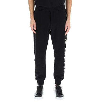 Alexander McQueen Black Cotton Joggers (Workout Pants)
