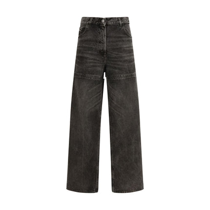 The Attico Black Cotton High-Waisted Jean
