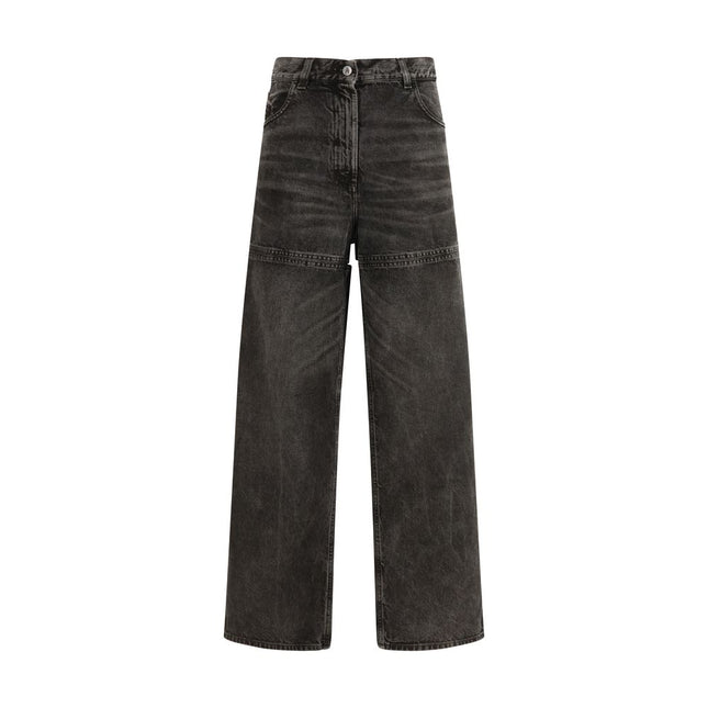 The Attico Black Cotton High-Waisted Jean