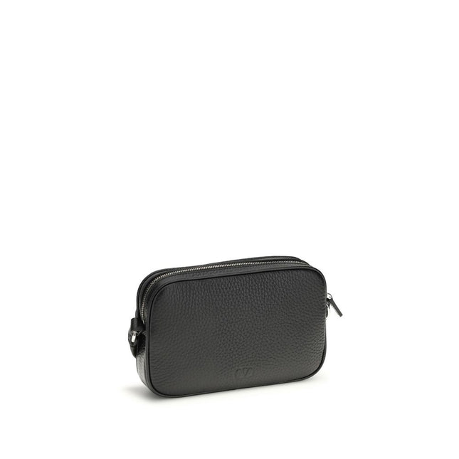 Valentino Garavani Black Calf Leather Bos Taurus Accessories