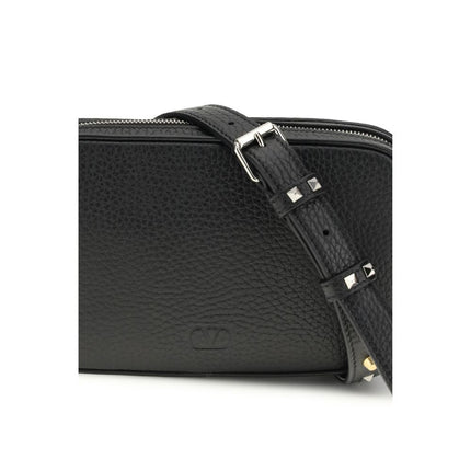 Valentino Garavani Black Calf Leather Bos Taurus Accessories