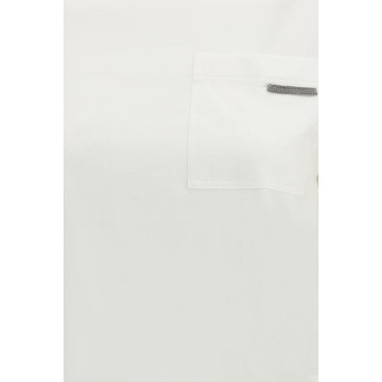 Brunello Cucinelli White Cotton T-Shirt
