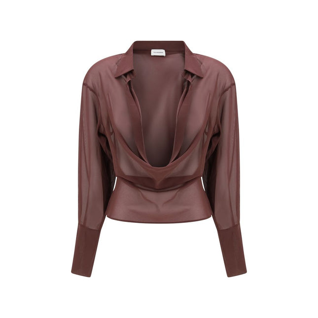 The Andamane Purple Silk Blouse
