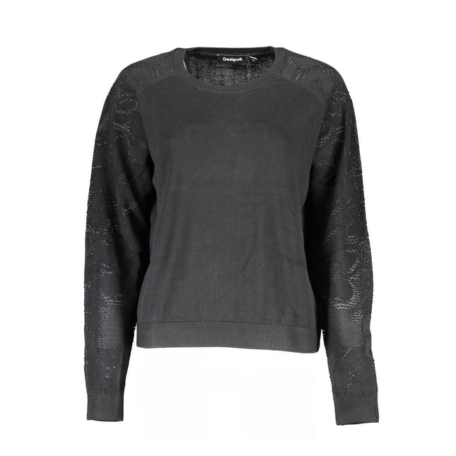 Desigual Black Cotton Women Sweater Desigual