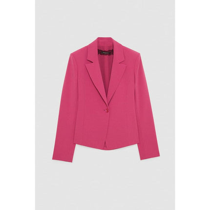 Patrizia Pepe Yellow Polyester Blazer