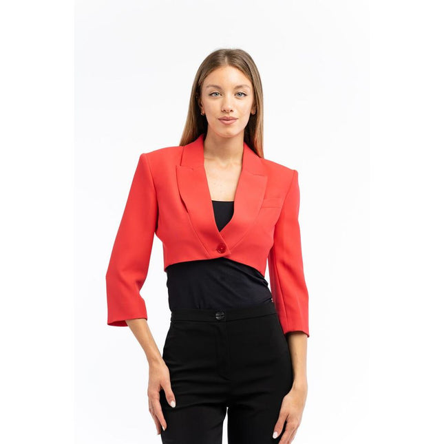 Patrizia Pepe Red Polyester Blazer