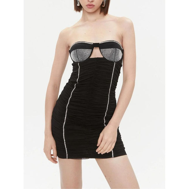 Patrizia Pepe Black Nylon Casual Dress