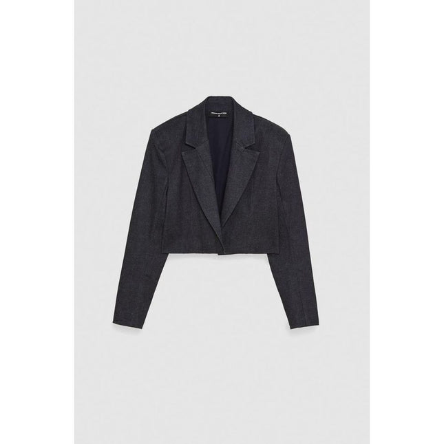 Patrizia Pepe Navy Blue Cotton Blazer