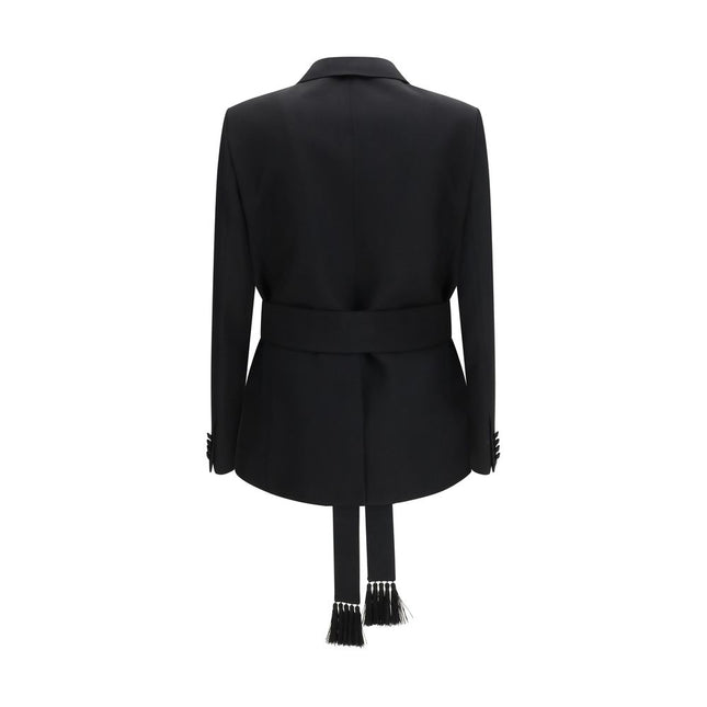 Valentino Black Wool Oves Aries Blazer