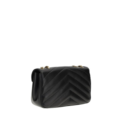 Saint Laurent Black Lamb Ovis Aries Aries Shoulder Bag