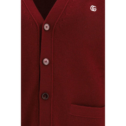 Gucci Bordeaux Wool Cardigan