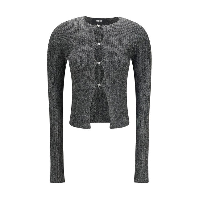 Amiri Black Viscose Cardigan