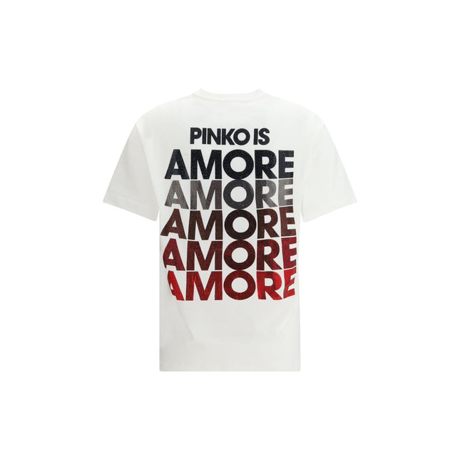 PINKO White Cotton T-Shirt