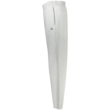 Calvin Klein Grigio Cotton Men Sport Trouser