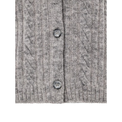 Gran Sasso Gray Wool Cardigan