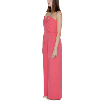 Silence Orange Polyester Jumpsuit