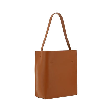 Marni Brown Calf Leather Bos Taurus Shoulder Bag