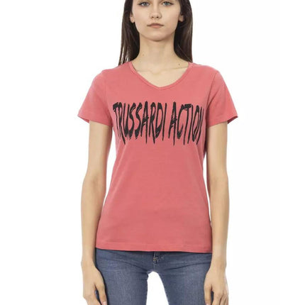 Trussardi Action Multicolor Cotton T-Shirt