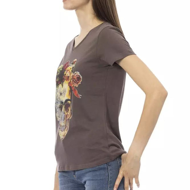 Trussardi Action Brown Cotton T-Shirt