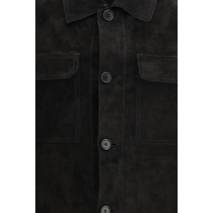 Salvatore Santoro Black Calf Leather Bos Taurus Clothing