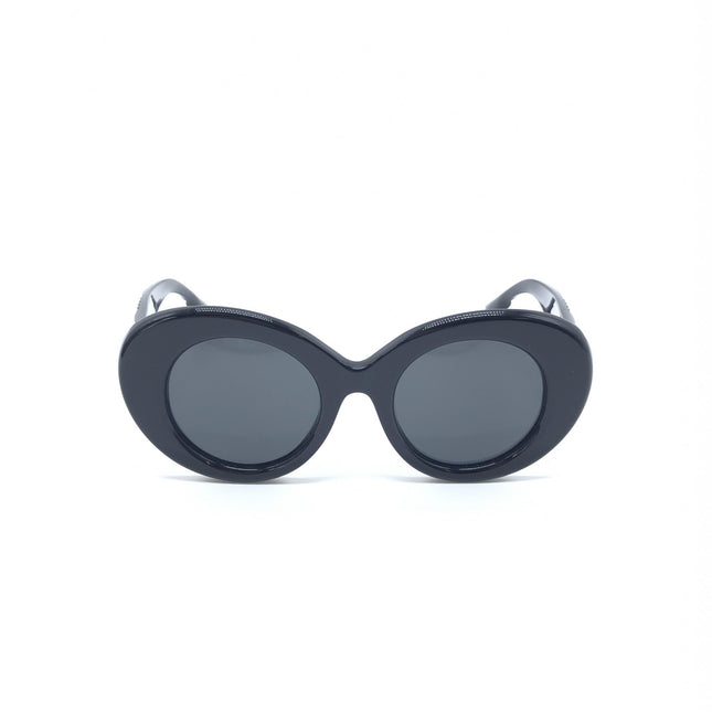 Burberry Black Oversized Round Sunglasses