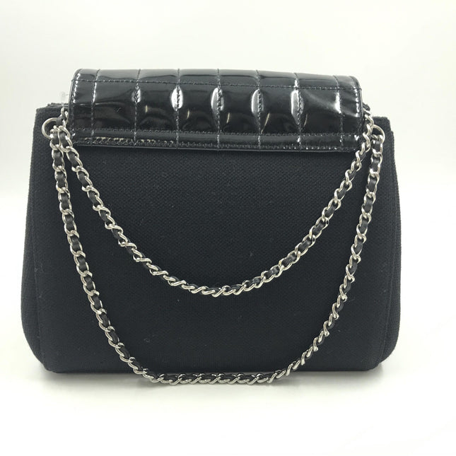 Chanel Chocolate Bar Patent Leather Shoulder Bag