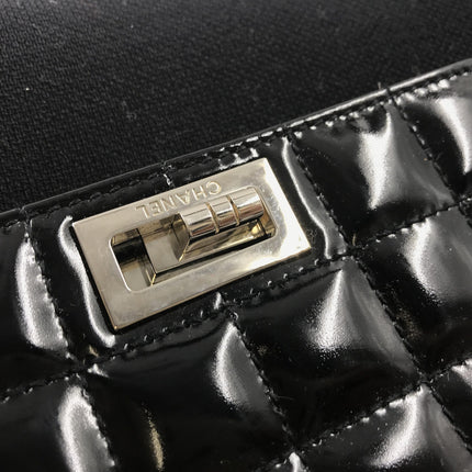 Chanel Chocolate Bar Patent Leather Shoulder Bag