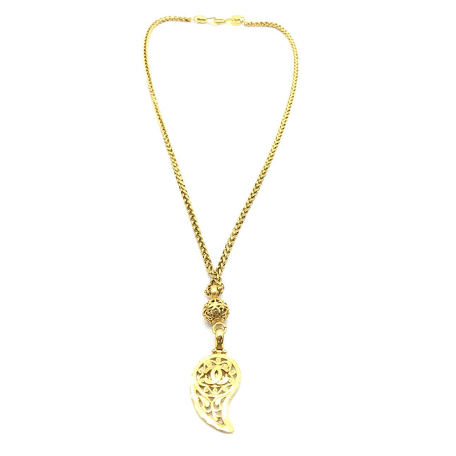 Chanel Gold Plated Coco Mark Necklace