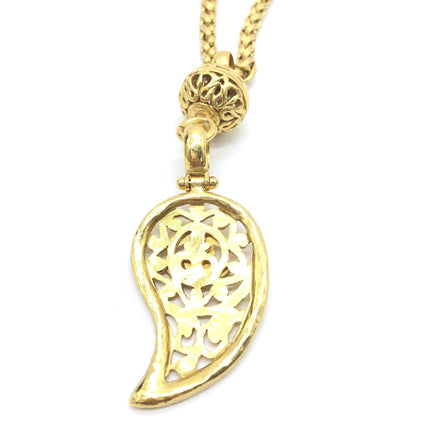 Chanel Gold Plated Coco Mark Necklace