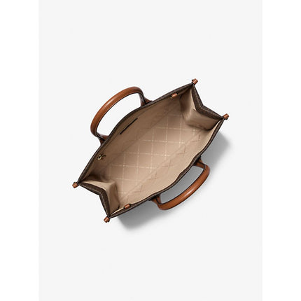 Michael Kors Brown Leather Shoulder Bag