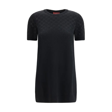 Gucci Black Wool Oves Aries Casual Dress