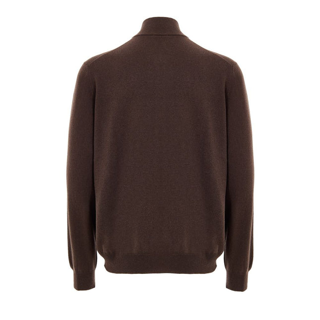 Gran Sasso Brown Wool Cardigan